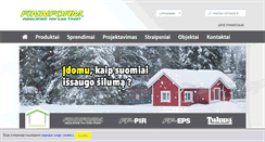 Desktop Screenshot of finnfoam.lt