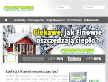 Tablet Screenshot of finnfoam.pl